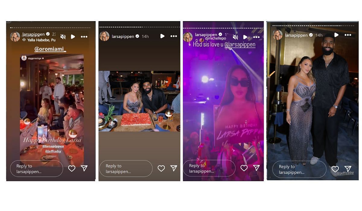 Larsa Pippen shares glimpses of her glitzy birthday bash alongside Jeff Coby (Source: Larsa Pippen/Instagram)